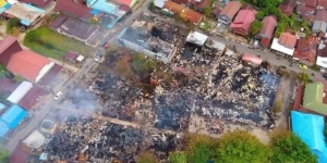 Kebakaran Pasar Kasongan Rugikan Puluhan Pedagang